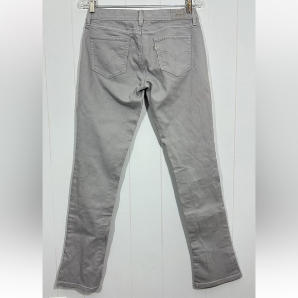 Levis Womens Sz 6M Ultra Low Bootlet Gray Denim Jeans Cotton Stretch Button - Picture 4 of 12